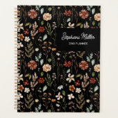 Elegante herfst wilde bloemen weide bloemmotief planner (Voorkant)