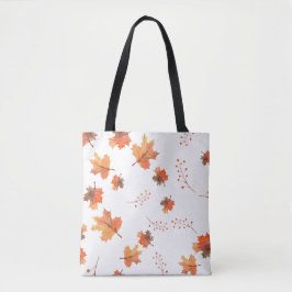 Elegante Herfst Wit Tote Bag