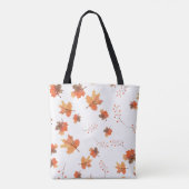 Elegante Herfst Wit Tote Bag (Achterkant)