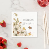 Elegante herfst witte pompoen bruiloft feest papie servet (Insitu)