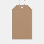 Elegante Herfst Witte Pompoen Dank je Cadeaulabel (Achterkant)