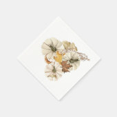 Elegante Herfst witte pompoen Servet (Hoek)