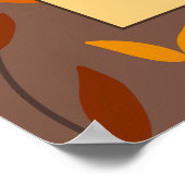 Elegante herfstblad familiefoto poster (Hoek)