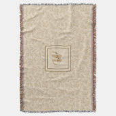 Elegante herfstbladeren | Aangepaste minimalistisc Deken (Voorkant Verticaal)