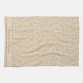 Elegante Herfstbladeren | Aangepaste Minimalistisc Theedoek (Horizontaal)