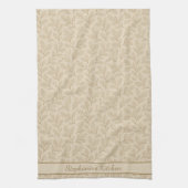 Elegante Herfstbladeren | Aangepaste Minimalistisc Theedoek (Verticaal)
