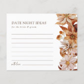 Elegante Herfstbladeren Date Night Ideas Kaart (Voorkant)
