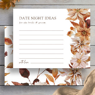 Elegante Herfstbladeren Date Night Ideas Kaart