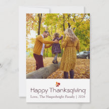 Elegante Herfstbladeren Foto Familie Thanksgiving