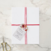 Elegante Herfstbladeren Herfst Bruiloft Cadeaulabel (Met Touw)