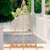 Elegante herfstbladeren herfsthuwelijksprogramma acryl bord