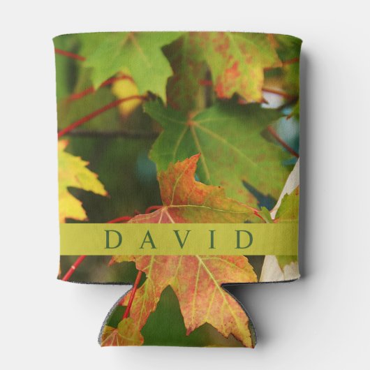 Elegante herfstbladeren Koelbox Blikjeskoeler (Achterkant)