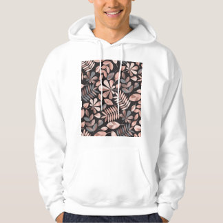 Elegante herfstbladeren: pastel geometrisch hoodie