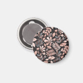 Elegante herfstbladeren: pastel geometrisch magneet (Voorkant / Achterkant)