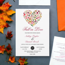 Elegante Herfstbladeren Romantisch Hart Bloem Brui
