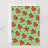 Elegante herfstbladeren salie Herfst bloemenbruilo Kaart (Achterkant)