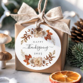 Elegante herfstbladeren Thanksgiving Bedankjes Labels