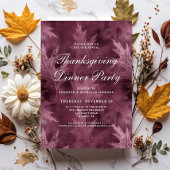 Elegante herfstbladeren Thanksgiving dinerfeest Kaart