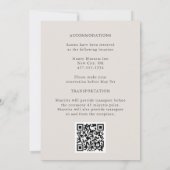 Elegante herfstbladeren Waterverf bloemenbruiloft Kaart (Achterkant)