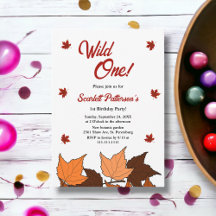 Elegante Herfstbladeren Wild One Herfst 1e Verjaar
