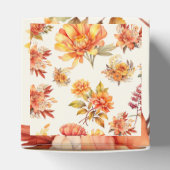 Elegante herfstbloemen bedankdoosjes (Bovenkant)