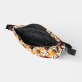 Elegante Herfstbloemen Bloemige Boho Monogram Heuptasje (Open)