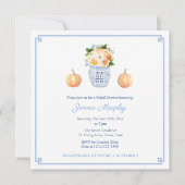 Elegante herfstbloemen Ginger Jar Vrijgezellenfees Kaart (Voorkant)