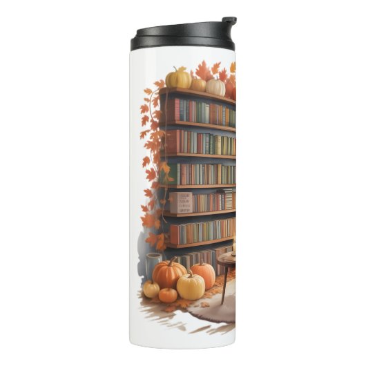 Elegante herfstboekenplank Flessen  — Cozy Gordijn (Gedraaid links)