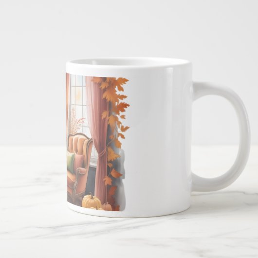 Elegante herfstboekenplank MOK — knus gordijn (Rechts)