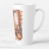 Elegante herfstboekenplank mokken — knusse gordijn (Rechts)