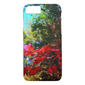 Elegante herfstbomen rode roze bladeren Case-Mate iPhone case (Achterkant)