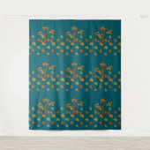 Elegante Herfstboom & Blad Stijlvol Wandkleed (Voorkant)