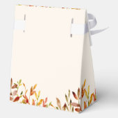 Elegante herfstbruiloft gepersonaliseerd Herfst bl Bedankdoosjes (Achterkant)