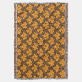 Elegante herfstesdoornbladeren in herfstkleuren deken (Voorkant Verticaal)