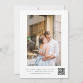 Elegante herfstmoderne Waterverf terracotta Save The Date (Achterkant)