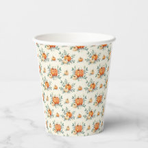 Elegante herfstpompoen en eucalyptus aquarel