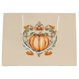 Elegante Herfstpompoen Groot Cadeauzakje