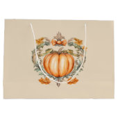 Elegante Herfstpompoen Groot Cadeauzakje (Achterkant)