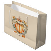 Elegante Herfstpompoen Groot Cadeauzakje (Voorkant Gekanteld)