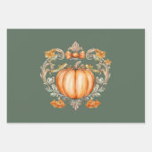 Elegante Herfstpompoen Inpakpapier Vel (Voorkant)
