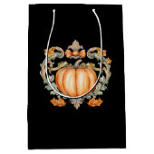 Elegante Herfstpompoen Medium Cadeauzakje (Voorkant)