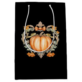 Elegante Herfstpompoen Medium Cadeauzakje