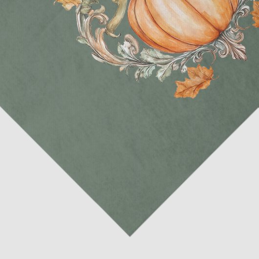Elegante Herfstpompoen  Tissuepapier (Detail)