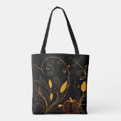 Elegante herfstpompoen tote bag (Achterkant)