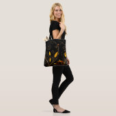 Elegante herfstpompoen tote bag (Op model)