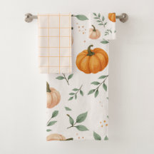 Elegante herfstpompoenen bladeren watercolorpatroo