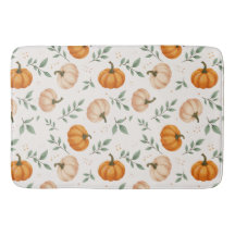 Elegante herfstpompoenen bladeren watercolorpatroo