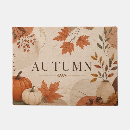 Elegante herfstpompoenen deurmat (Voorkant)