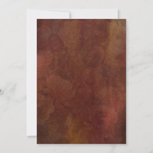 Elegante herfstpompoenen Thanksgiving Kaart (Achterkant)