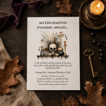 Elegante herfstschedel en kaarsen heksenfeest